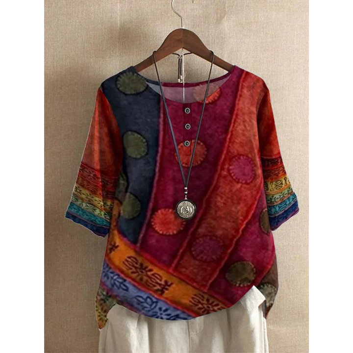 Valarie - Colorful Bohemian Top