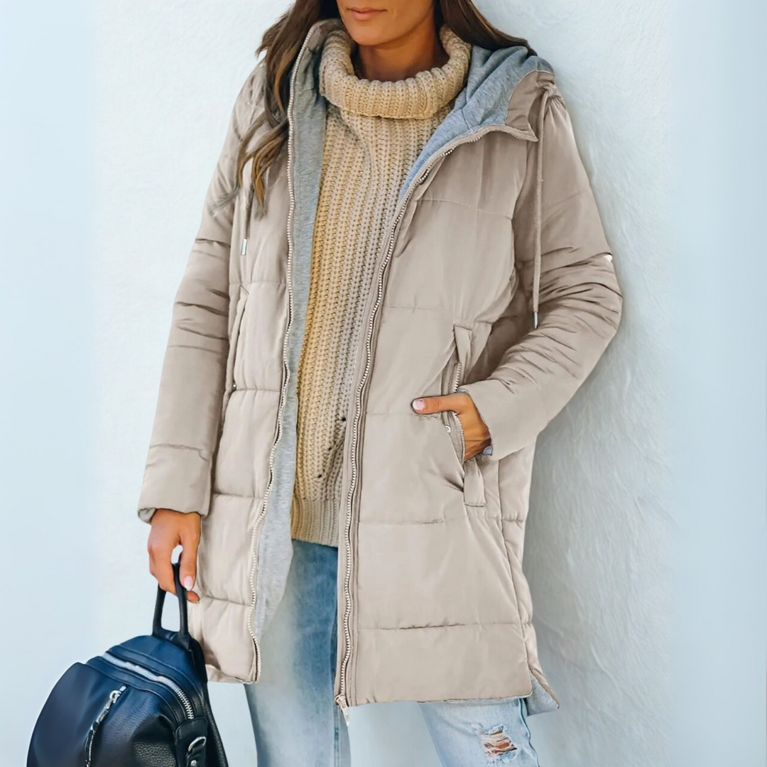 Ainsley | Casual Hooded Puffer Down Jacket
