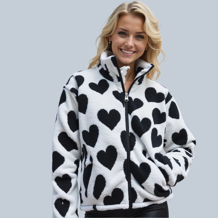 Cozy Heart Fleece Jacket