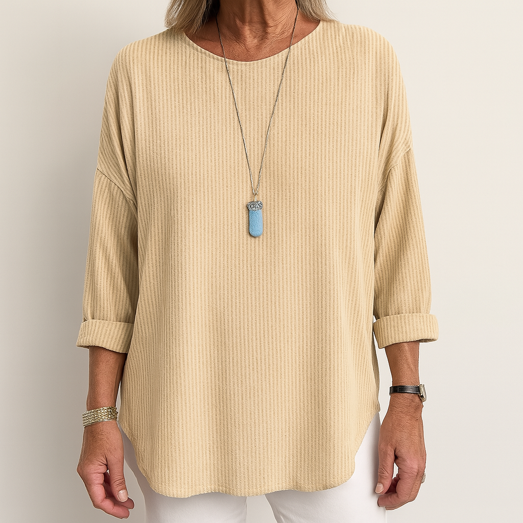 Rhea | Trendy Striped Blouse