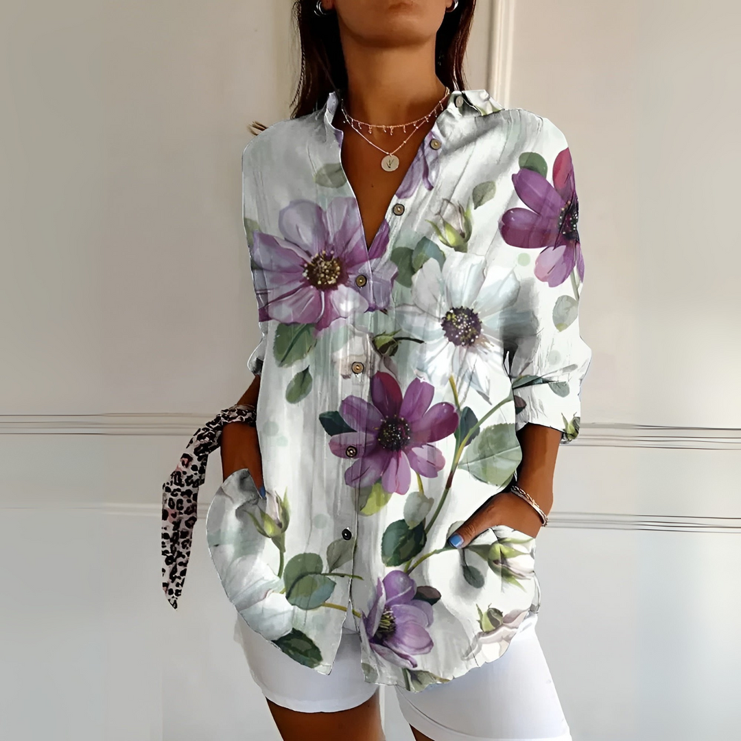 Maia | Floral Summer Blouse