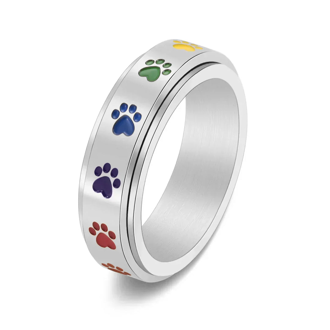 Paws - Colorful Stress Relief Ring