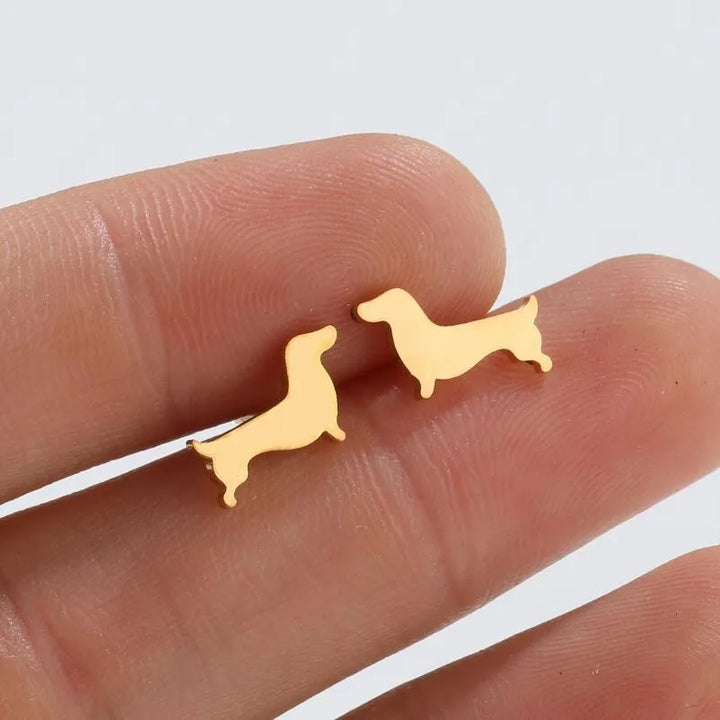 Dachshund - Charming Minimalist Earrings