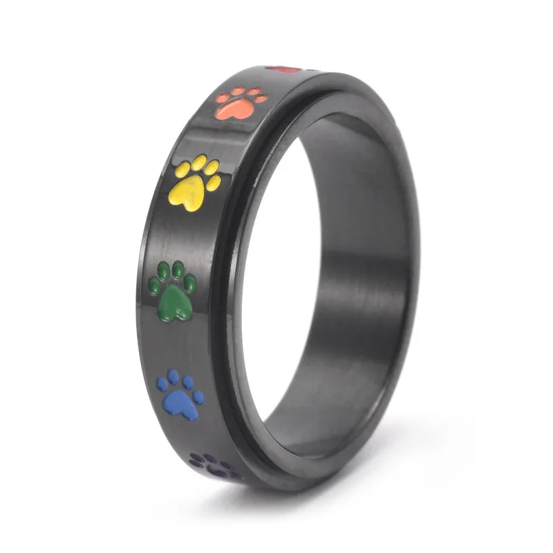 Paws - Colorful Stress Relief Ring