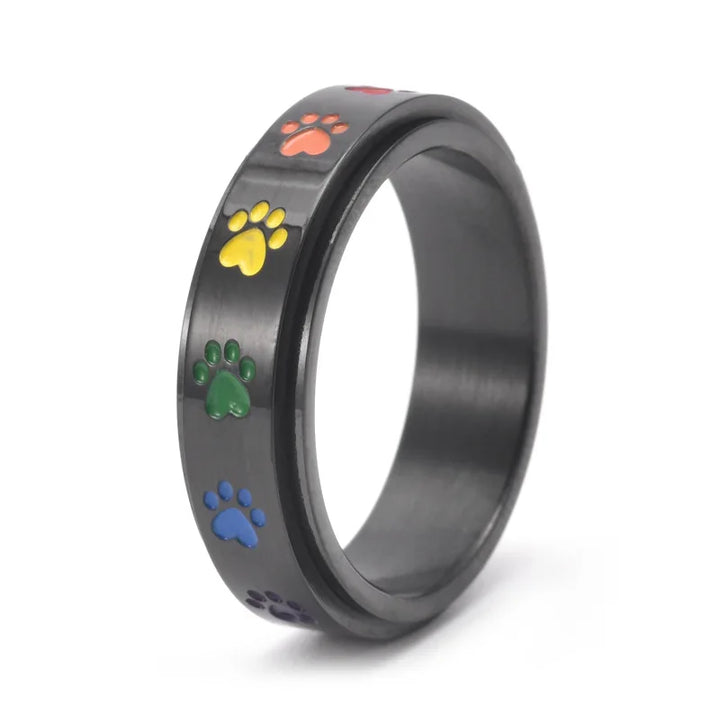 Paws - Colorful Stress Relief Ring