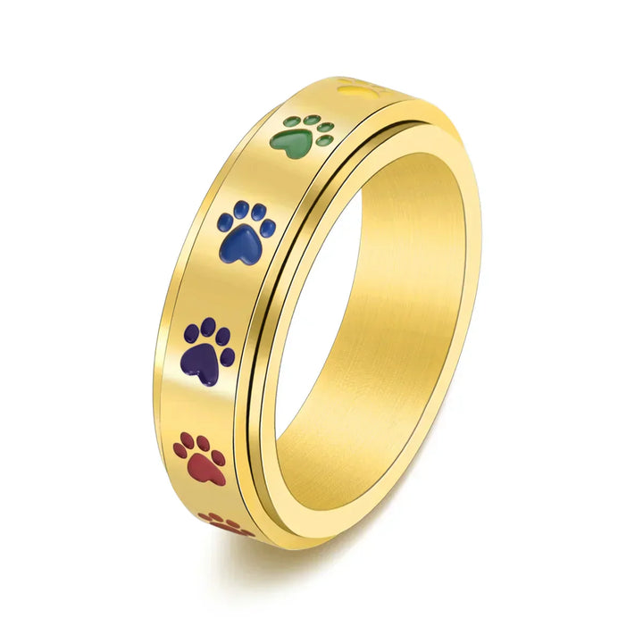 Paws - Colorful Stress Relief Ring