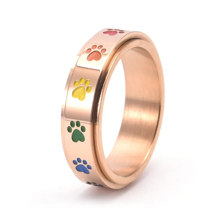 Paws - Colorful Stress Relief Ring