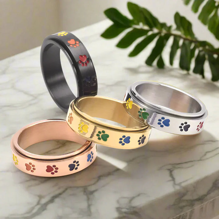 Paws - Colorful Stress Relief Ring