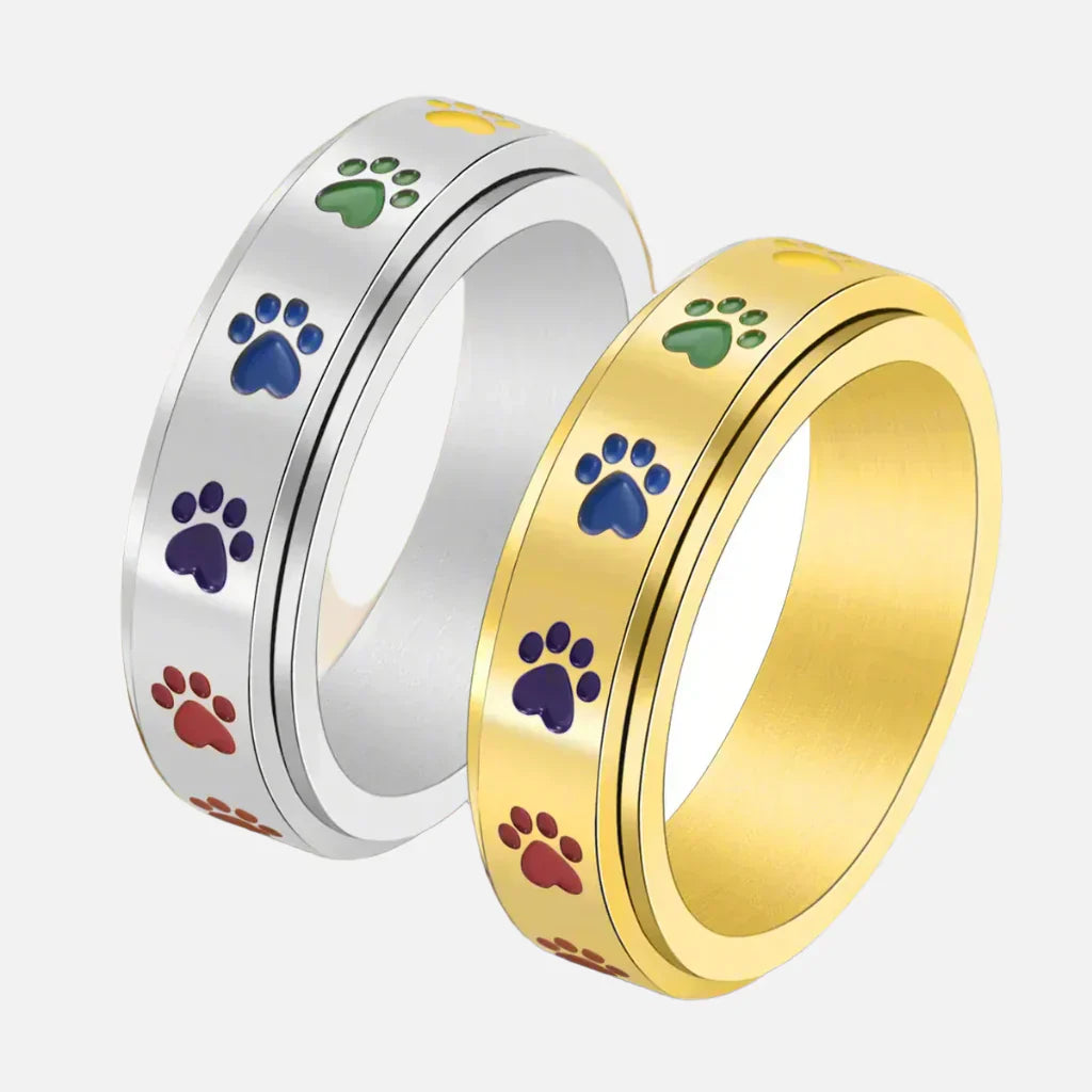 Paws - Colorful Stress Relief Ring