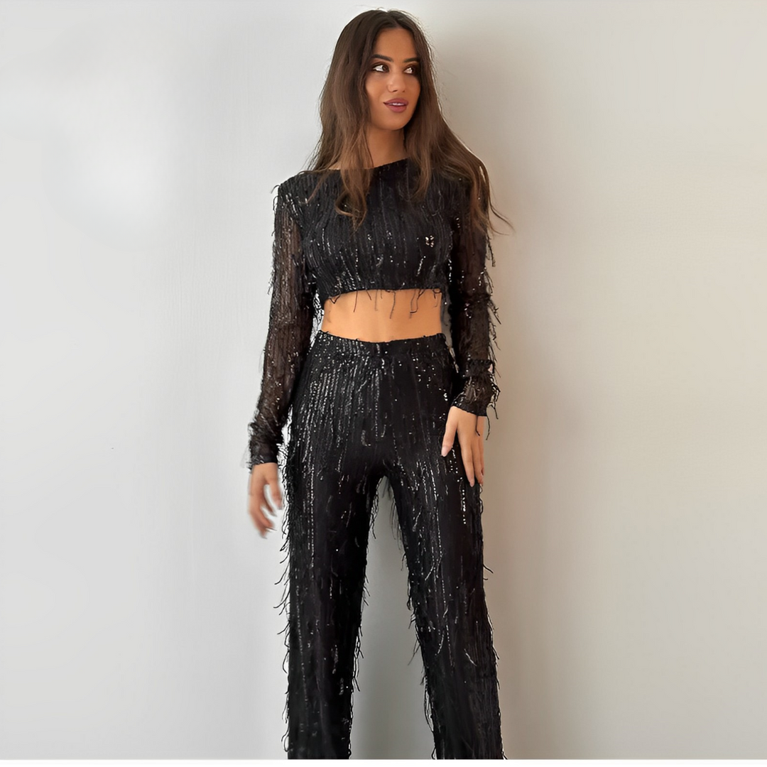 Coraline - Glamorous Sequin Crop