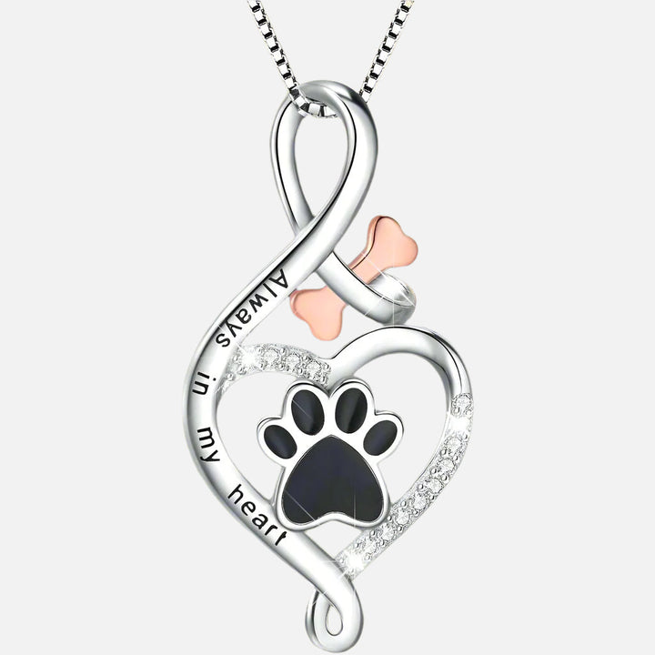 Pawfect Love - Sterling Silver Necklace