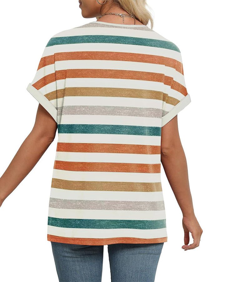 Sophie | Relaxed Fit Colorful Striped Top