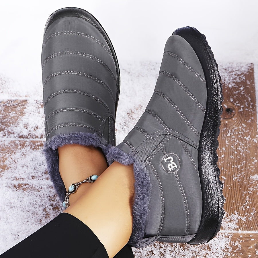 Victoria | Warm Winter Slip-On Boots
