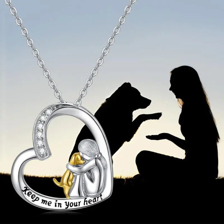 Heartfelt - Silver Dog Necklace