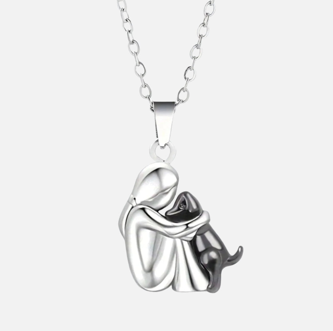 Hug - Heartfelt Dog Pendant Necklace
