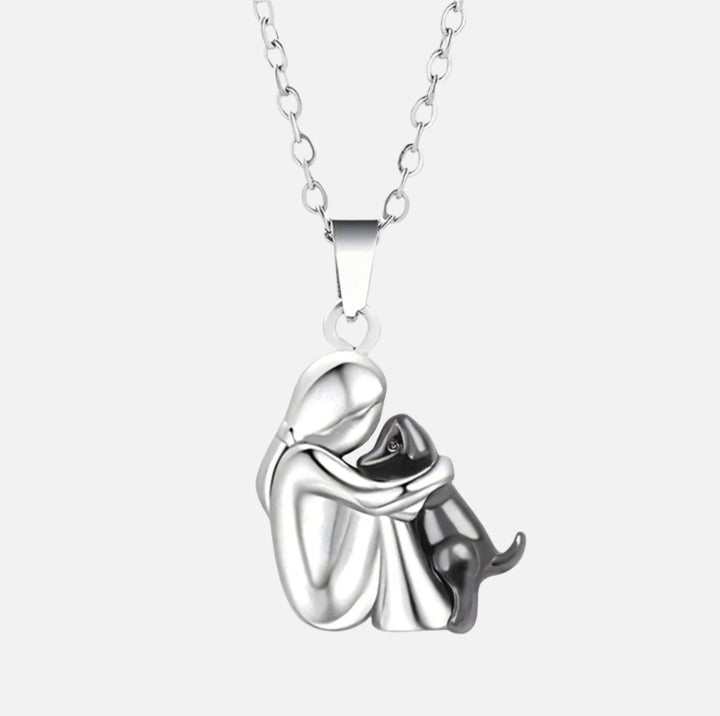 Hug - Heartfelt Dog Pendant Necklace