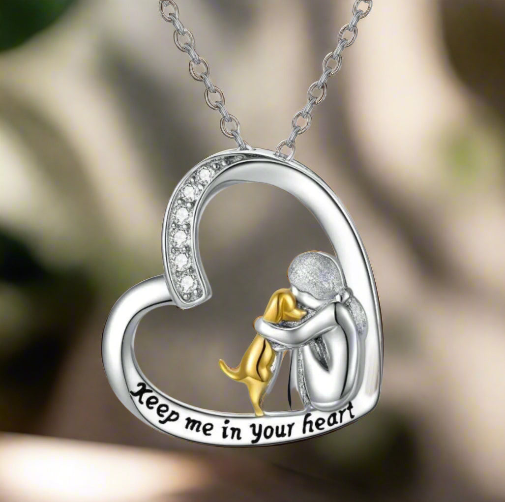 Heartfelt - Silver Dog Necklace