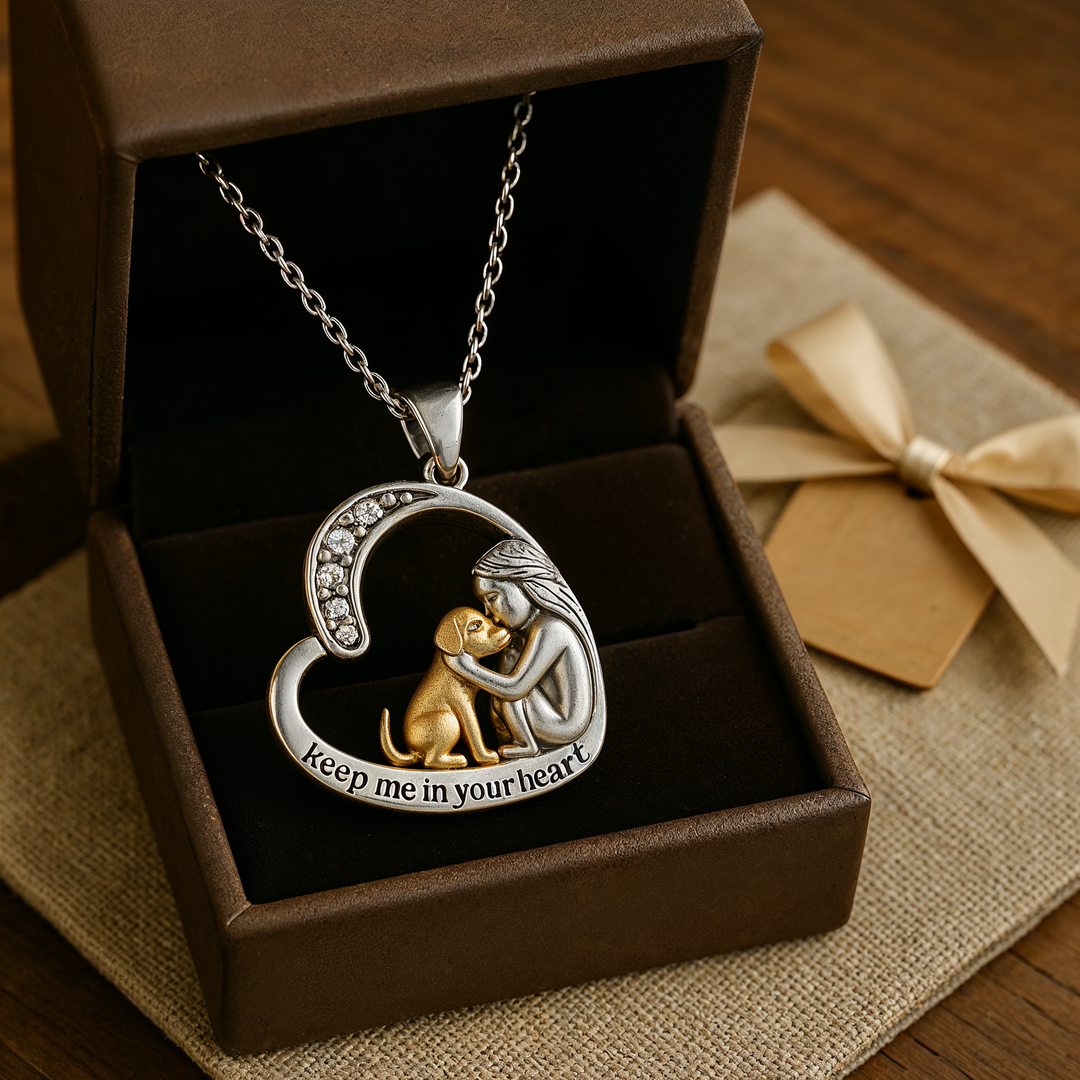 Heartfelt - Silver Dog Necklace