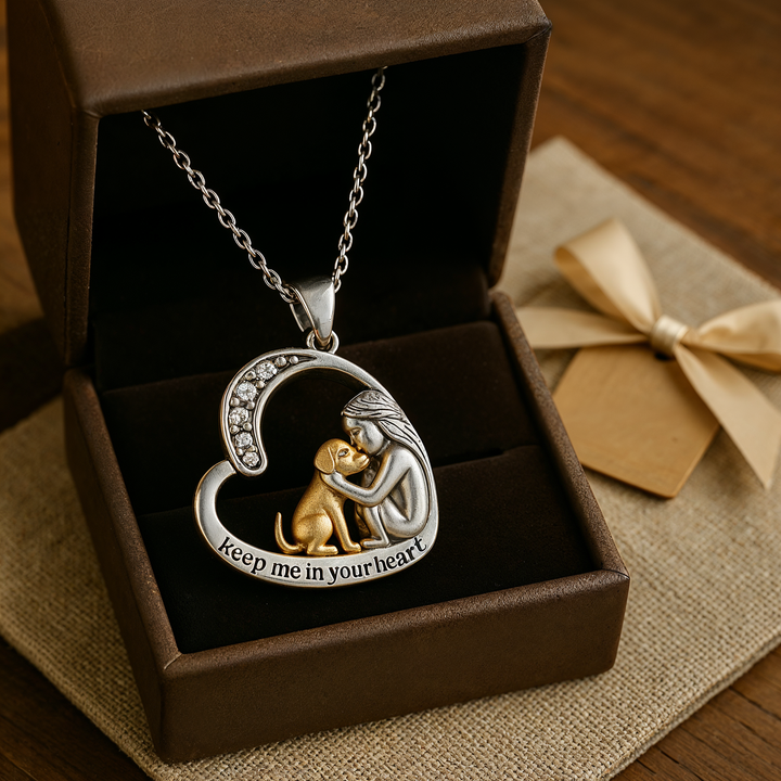 Heartfelt - Silver Dog Necklace