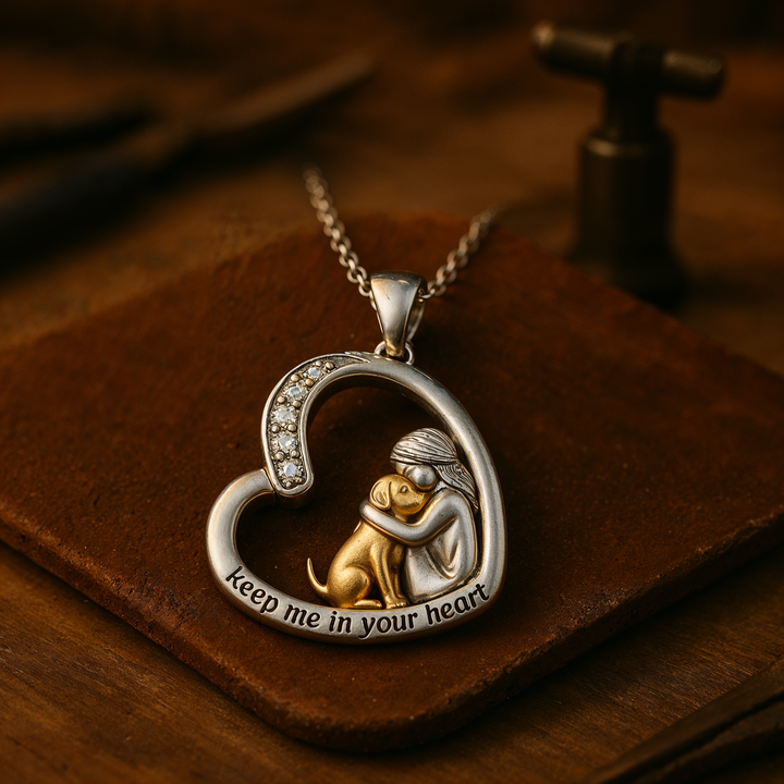 Heartfelt - Silver Dog Necklace