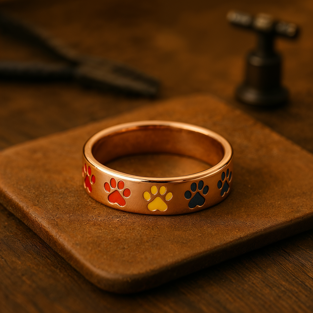 Paws - Colorful Stress Relief Ring